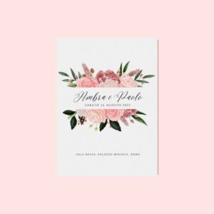 libretto messa digitale scaricabile floreale rosa